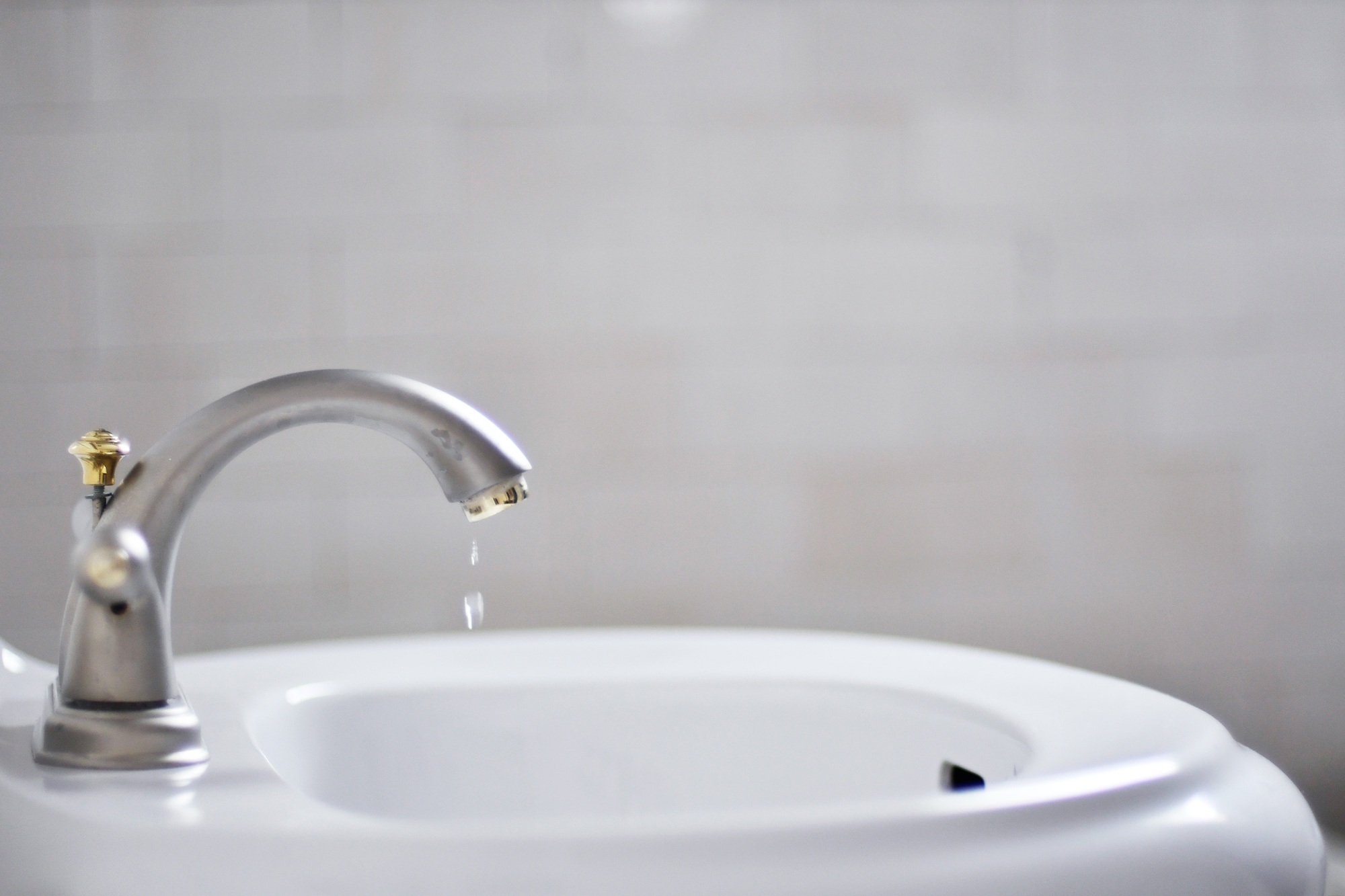 Vintage tape water plumbing sink
